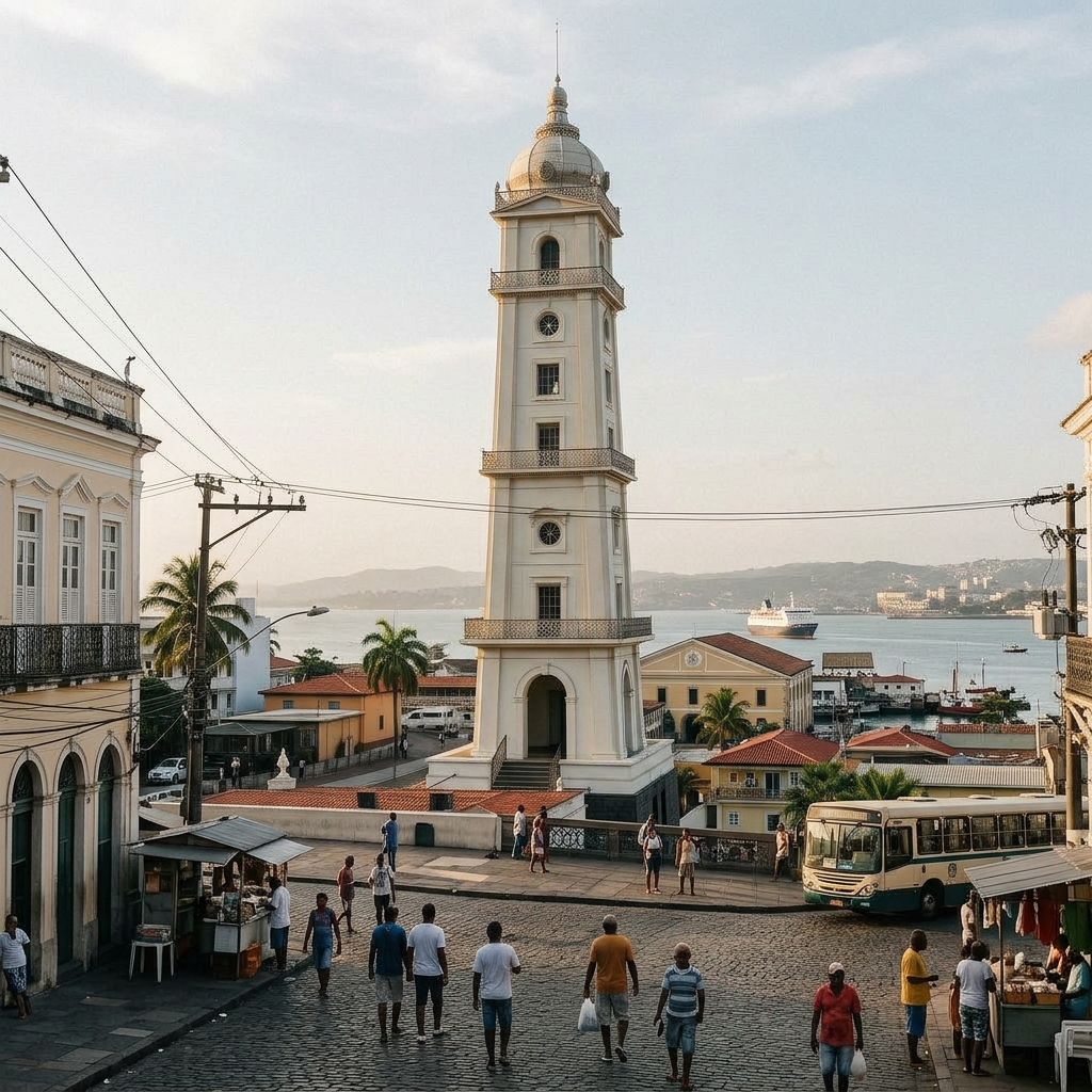 Elevador Lacerda e Cidade Baixa em Salvador